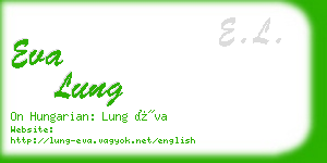 eva lung business card